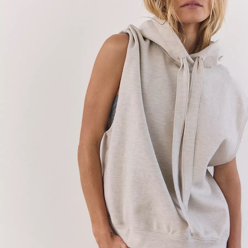 Free People For The Win Sleeveless Sweatshirt - sz L